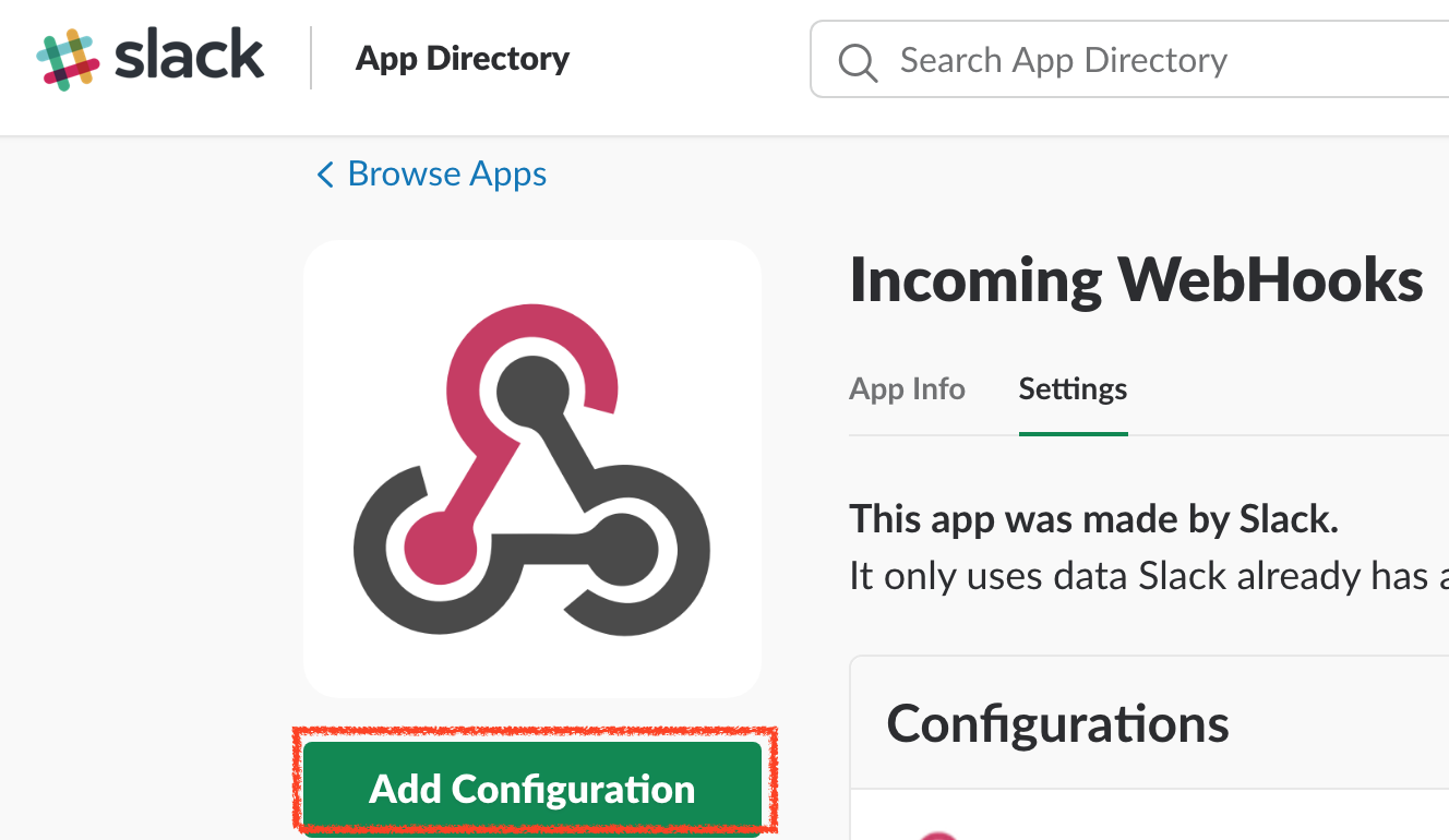 Slack App Incoming Webhook 加入設定